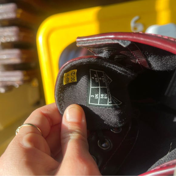 Doc Martens Oxblood Red Leather Boots - Picture 9 of 9